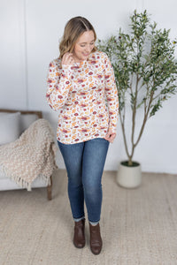 Blair Long Sleeve Top in Autumn Floral