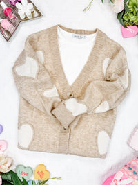 Sweetheart Cardigan in Tan