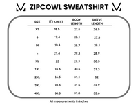 Zoey ZipCowl Sweatshirt in Black Floral and Stripes