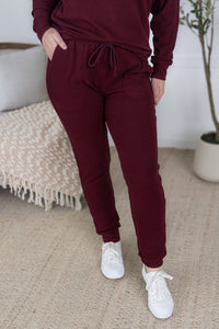 Corrine Joggers in Burgundy