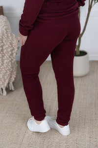 Corrine Joggers in Burgundy
