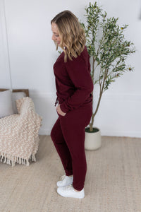 Corrine Joggers in Burgundy