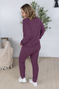Corrine Joggers in Plum