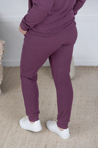 Corrine Joggers in Plum