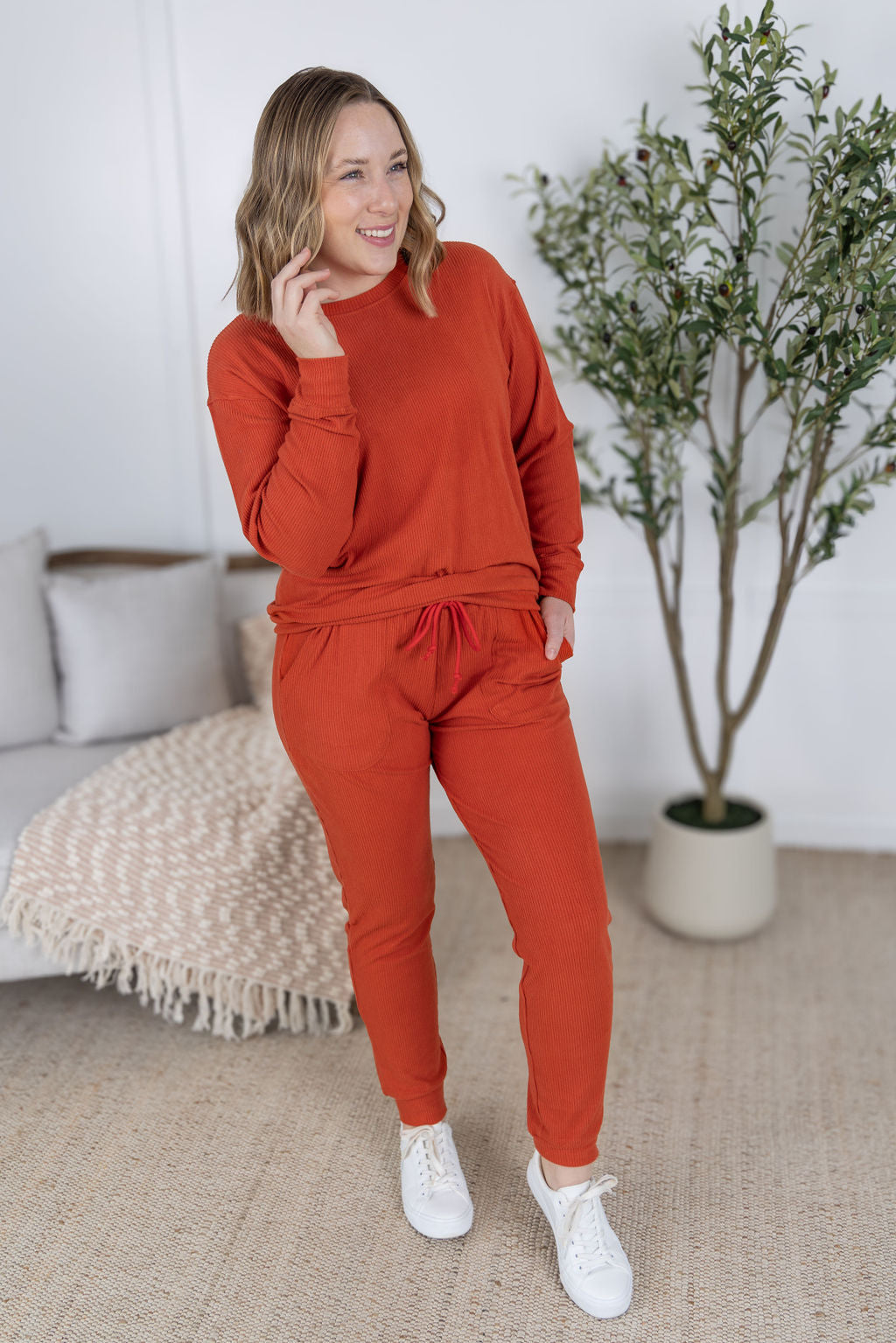 Corrine Joggers in Pumpkin