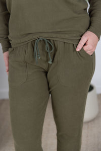 Corrine Joggers in Olive