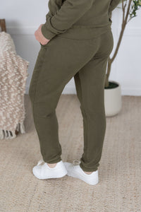 Corrine Joggers in Olive