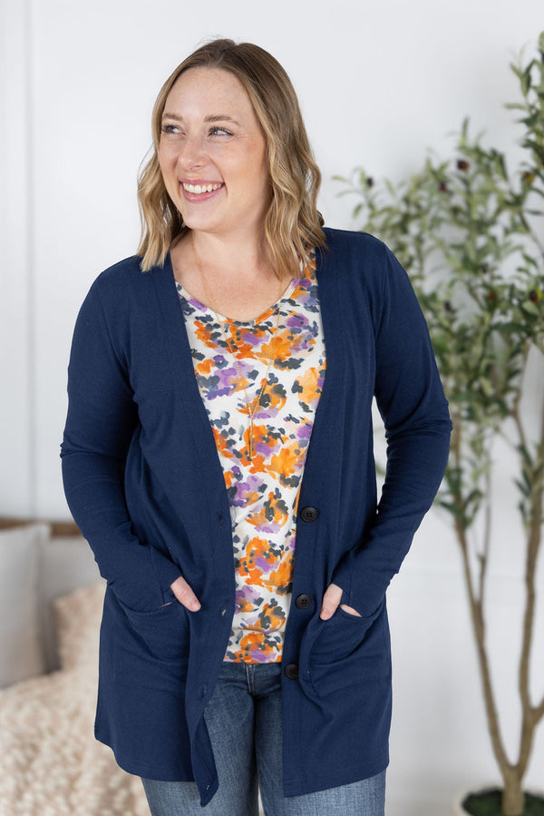 Cori Cardigan in Navy