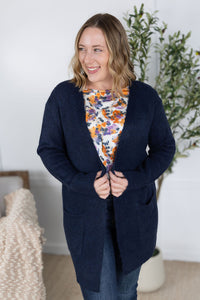 Madison Cozy Cardigan in Navy