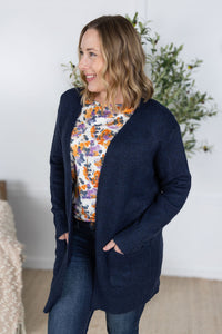Madison Cozy Cardigan in Navy