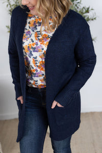 Madison Cozy Cardigan in Navy