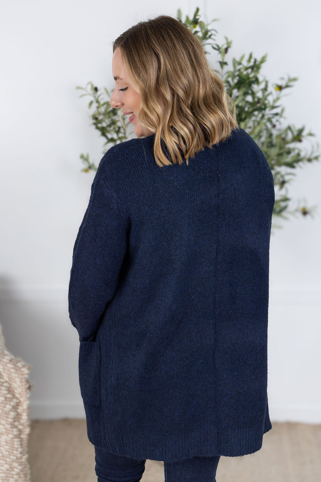 Madison Cozy Cardigan in Navy