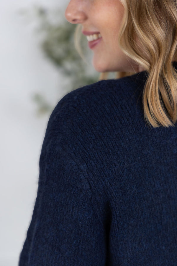 Madison Cozy Cardigan in Navy