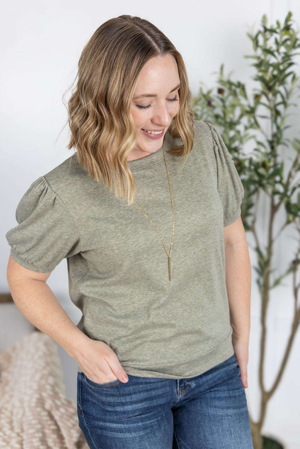 Katie Cozy Top in Sage
