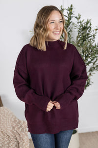 Aurora Cozy Sweater in Burgundy