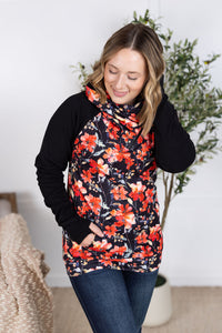 Zoey ZipCowl Sweatshirt in Sunset Floral