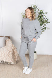 Corrine Joggers in Light Grey
