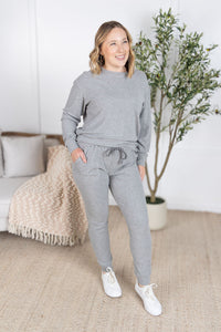 Corrine Joggers in Light Grey
