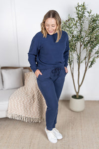 Corrine Joggers in Navy