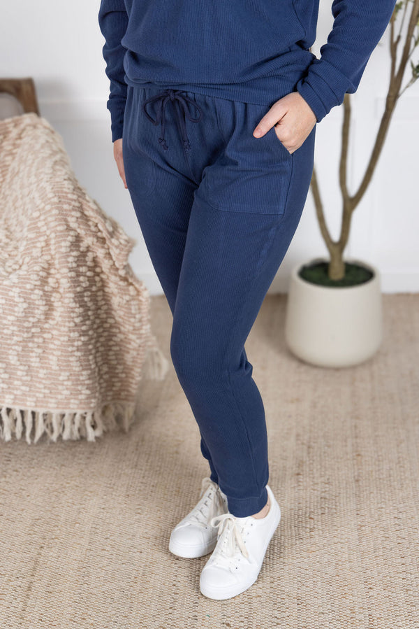 Corrine Joggers in Navy