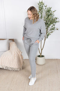 Corrine Joggers in Light Grey