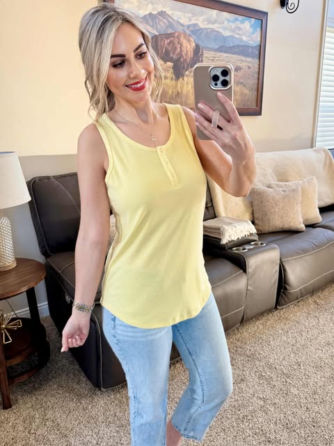 Alison Henley Tank in Yellow