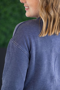 Vintage Wash Pocket Pullover in Nautical Navy