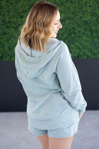 Vintage Wash Beach Hoodie in Seabreeze