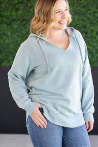 Vintage Wash Beach Hoodie in Seabreeze