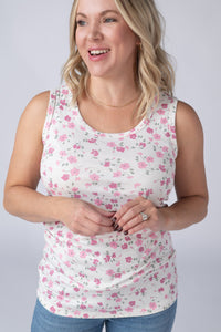 Ava Tank in Pretty in Pink Floral