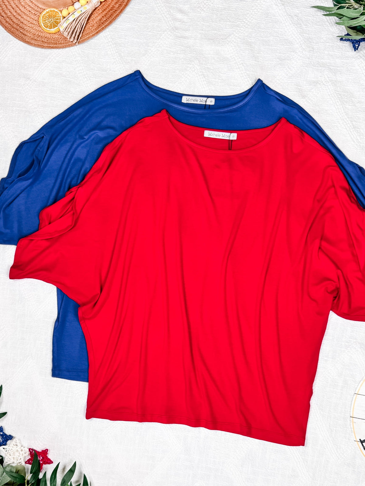 Darcy Dolman Top in Red