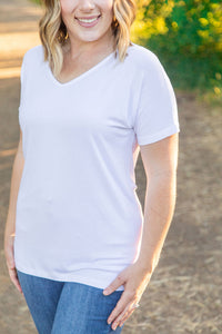 Chloe Cozy Tee in White