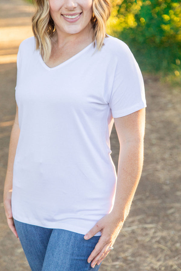 Chloe Cozy Tee in White