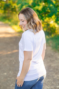 Chloe Cozy Tee in White