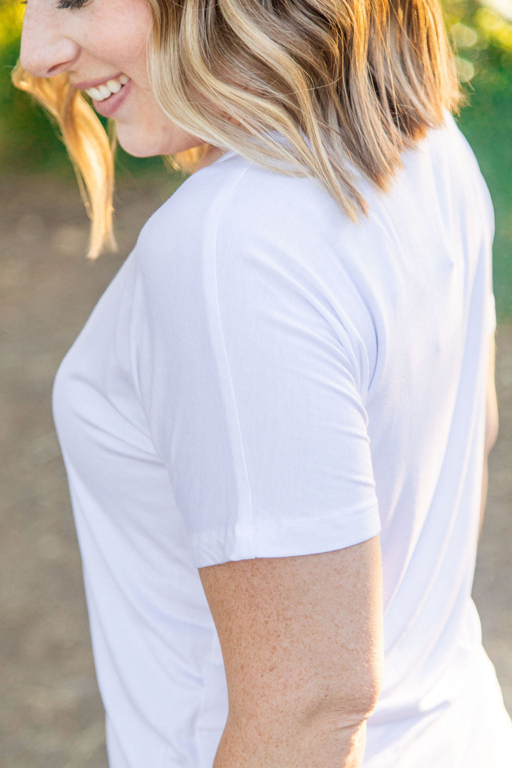 Chloe Cozy Tee in White