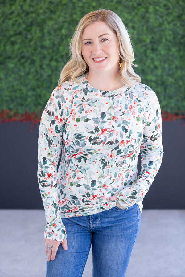 Blair Long Sleeve Top in Winter Berry