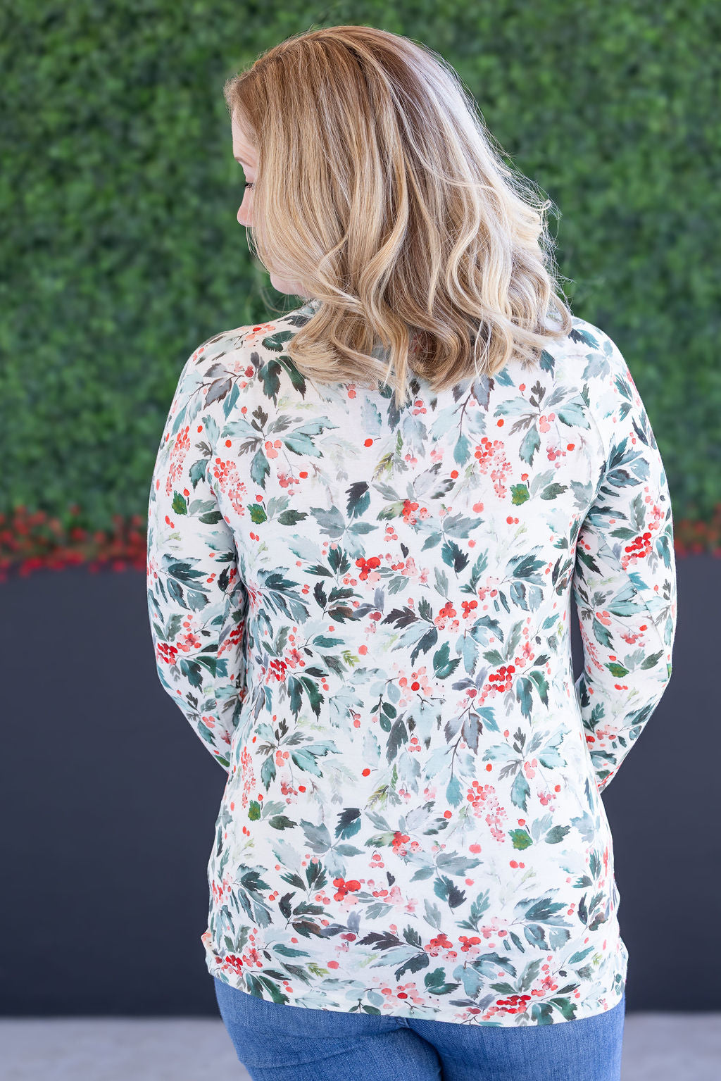 Blair Long Sleeve Top in Winter Berry