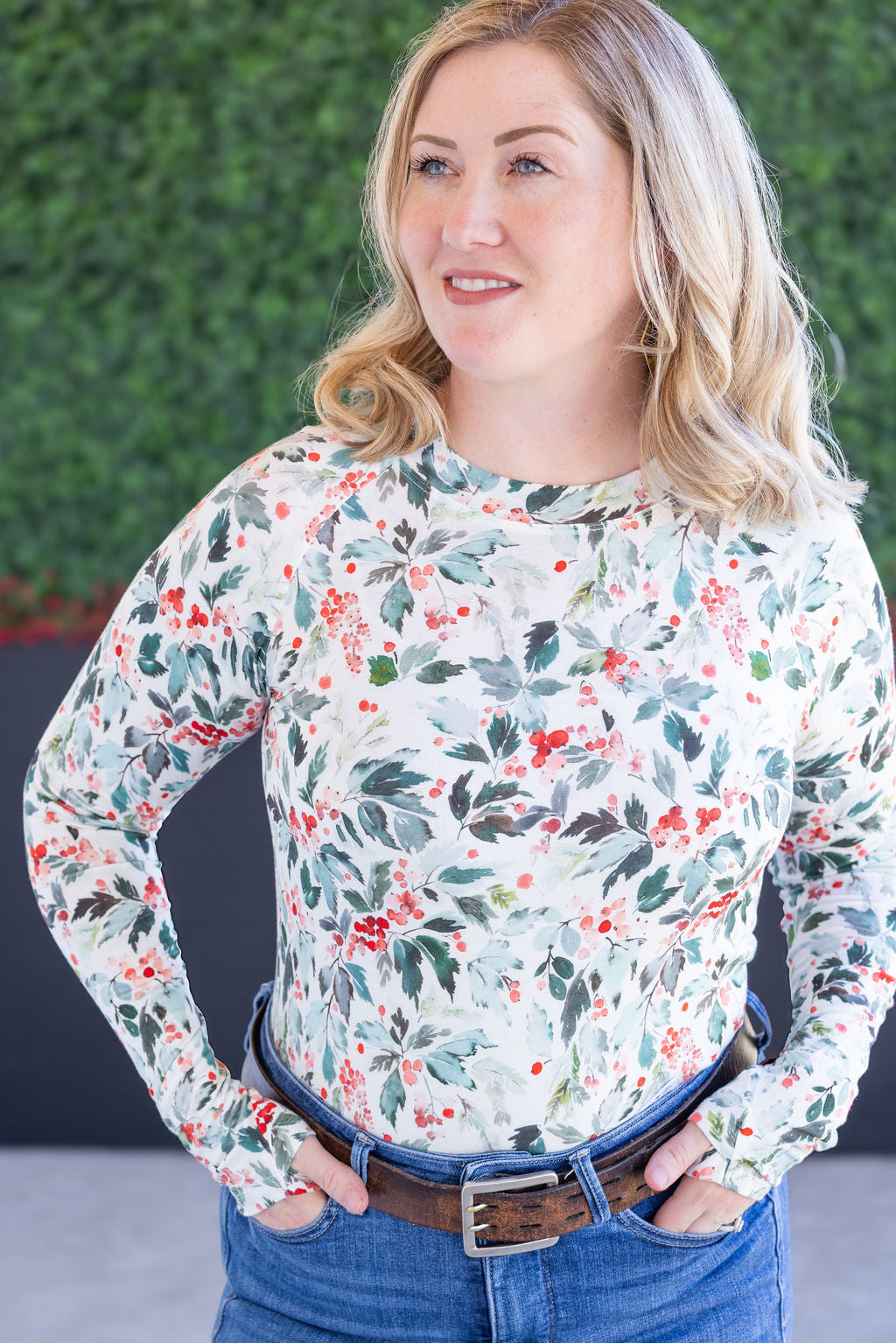 Blair Long Sleeve Top in Winter Berry