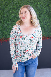 Alyssa Long Sleeve Top in Winter Berry