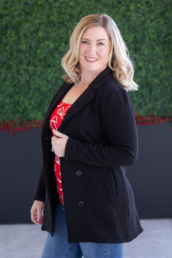 Scarlett Sweater Jacket in Black