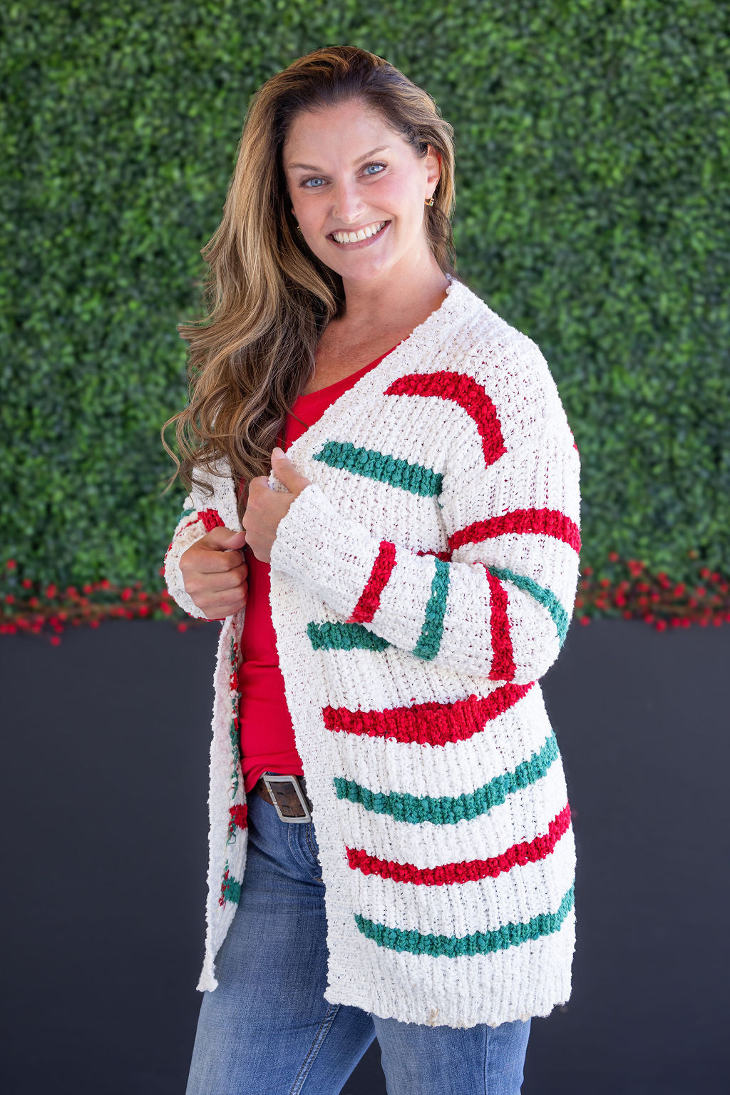 Christmas Stripe Cardigan