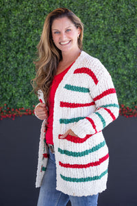 Christmas Stripe Cardigan