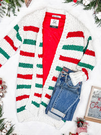 Christmas Stripe Cardigan