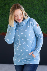 Ashley Hoodie in Teal Ribbons