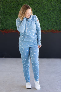 Classic Joggers in Teal Ribbons