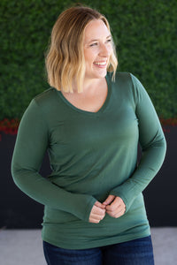 Larissa Long Sleeve in Forest Green