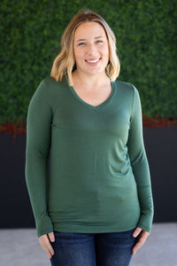 Larissa Long Sleeve in Forest Green