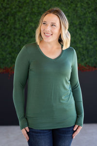 Larissa Long Sleeve in Forest Green