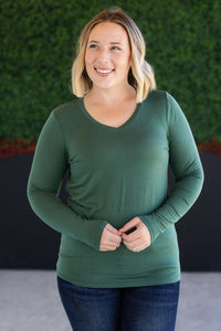 Larissa Long Sleeve in Forest Green