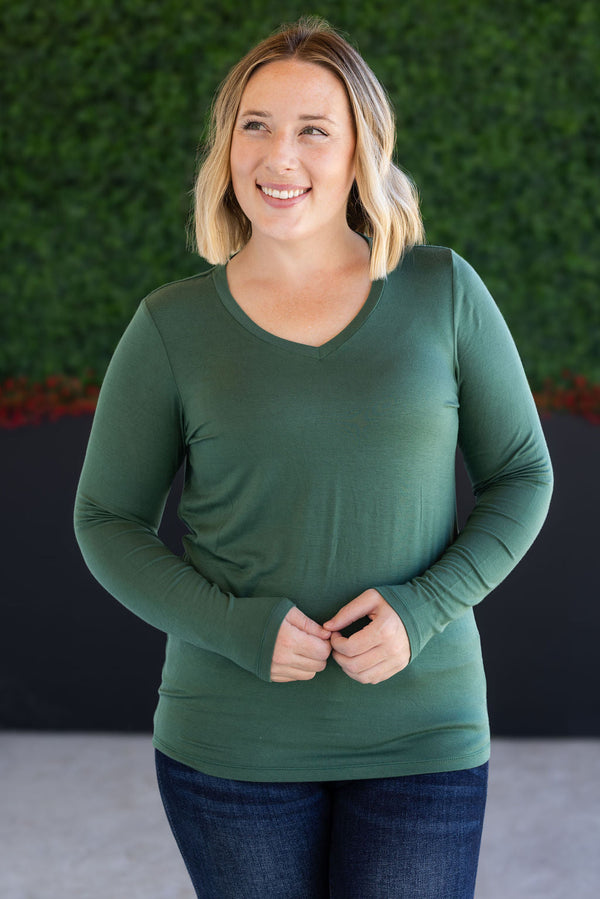 Larissa Long Sleeve in Forest Green